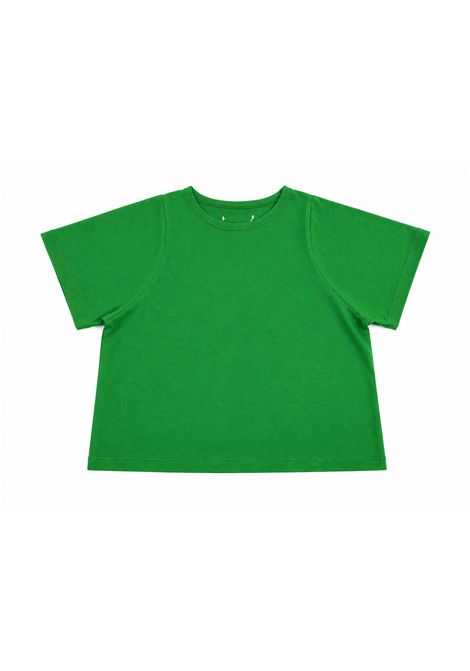 T-shirt scollo tondo CUCU' LAB | LUIGIJERSEY VERDE